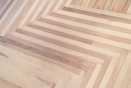 Installation planchers de bois franc