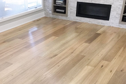 Rafraîchissement plancher préhuilés